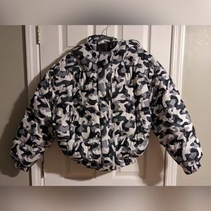 Moongoose Outerwear Camo Puffer Jacket S Ukrainian Brand Cozy RARE Fall Winter